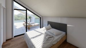 Design bedroom penthouse