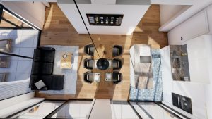 Design penthouse livingrooom