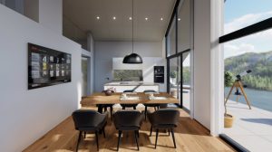 Design penthouse kitchen