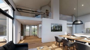 Design penthouse livingroom