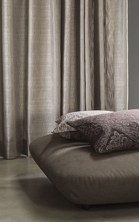 Jab Anstoetz covered pillows and curtains