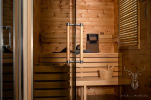 Penthouse Lakeview pine sauna