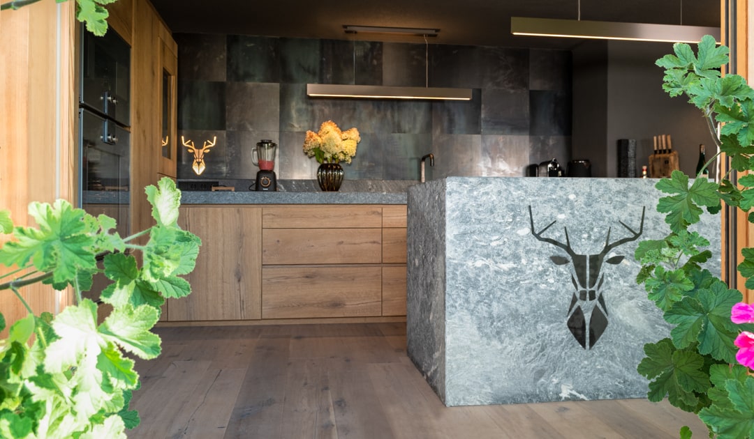 Kitchen design stone kitchen