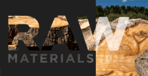 Raw materials wood carpentry