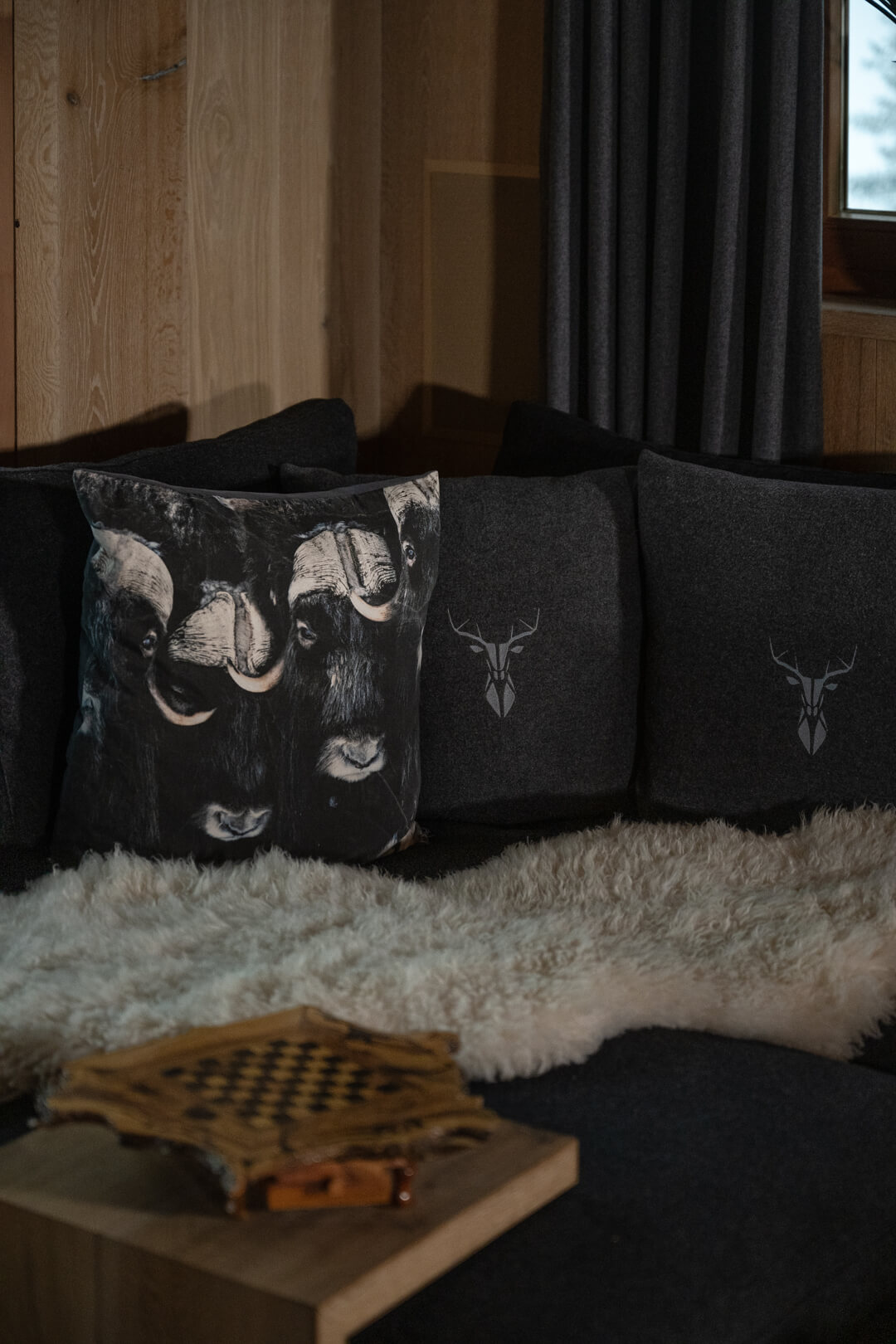 anthrazit Couch wool