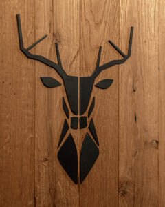 3d Stag logo black