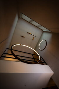 Hanging round light trio