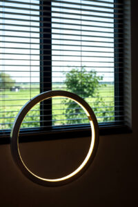 Hanging round ring lights