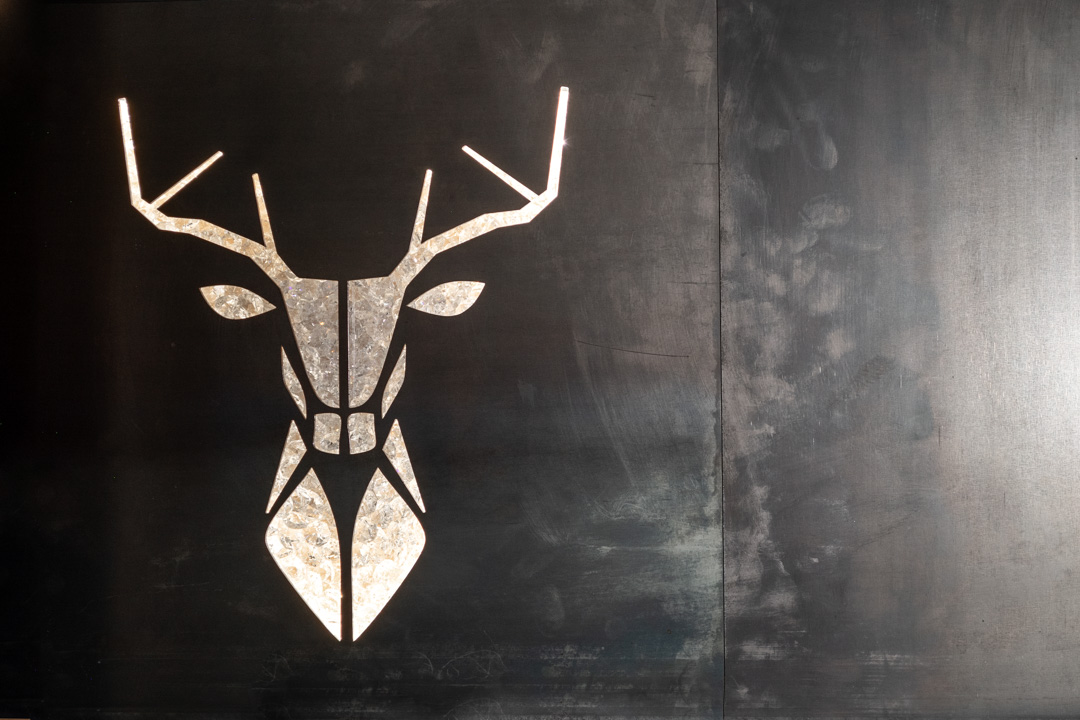 Swarovski illuminated stag