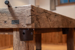 Silver Stag Billiard table with leather pouch and wood in chalet style