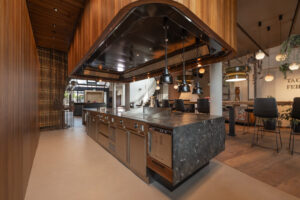 industrial professional kitchen equipment in high end kitchen materials