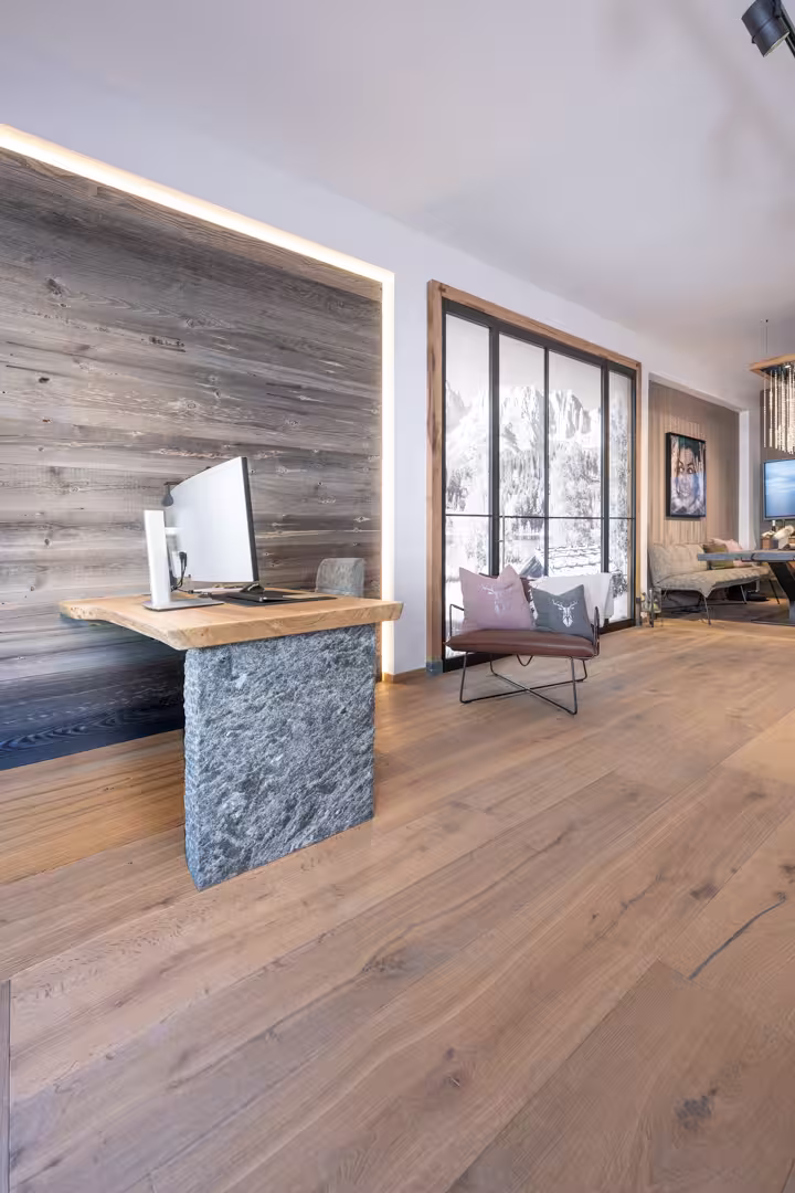 Solid Stone Desk
