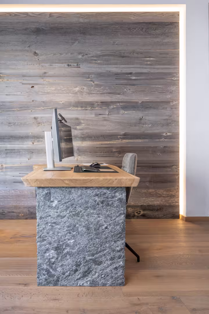 Solid Stone Desk
