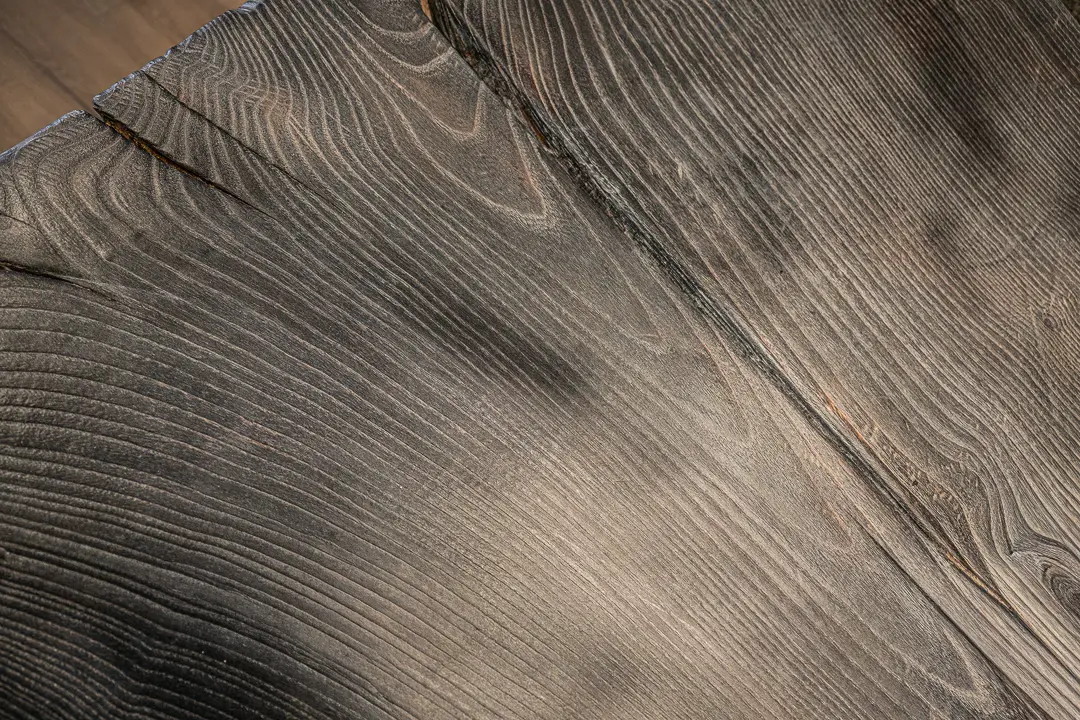 Design table in Shou Sugi Ban-table