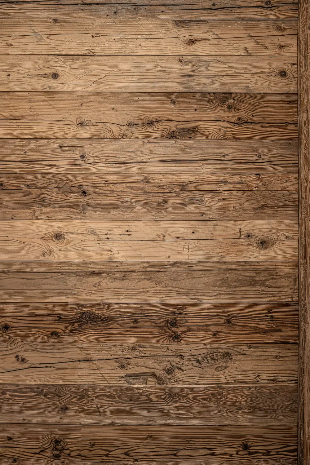 Reclaimed wood wall paneling