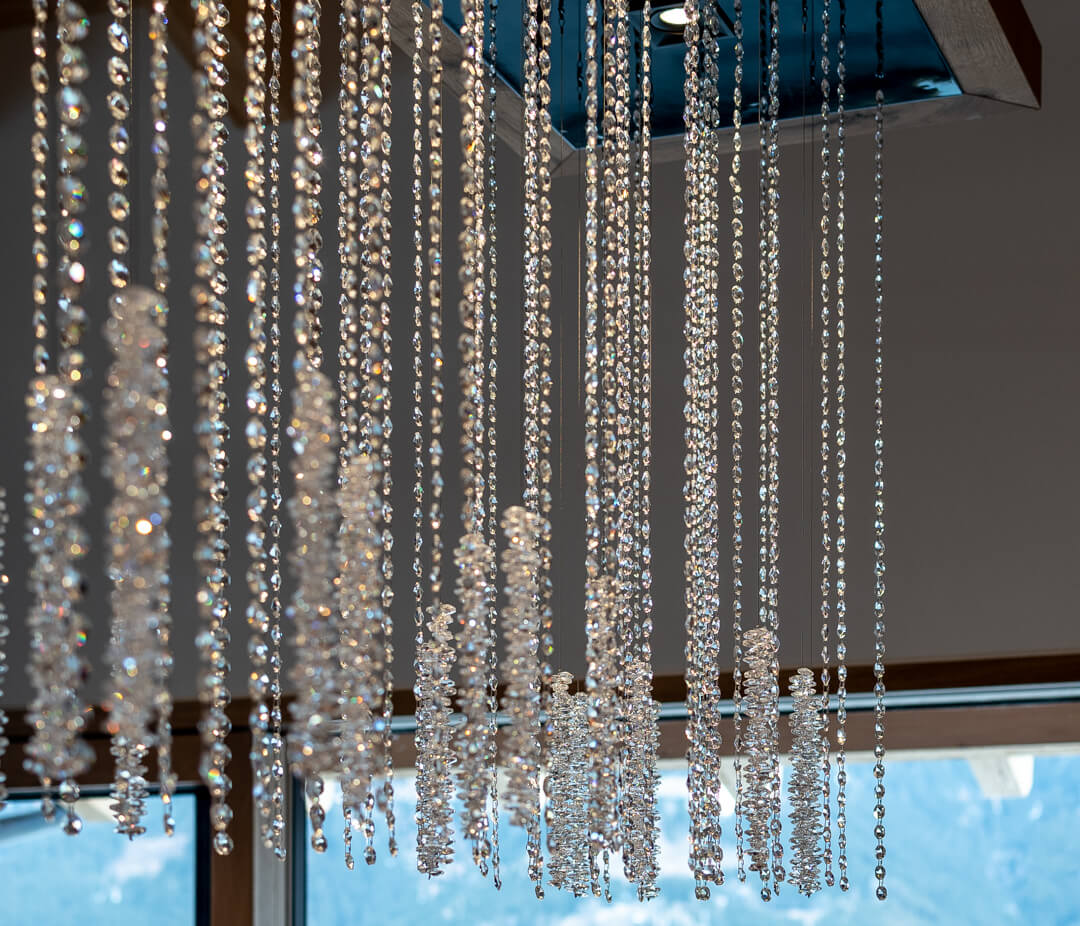 Crystal rain chandelier