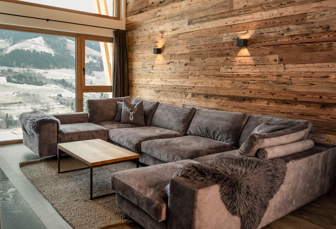Suède leather family couch