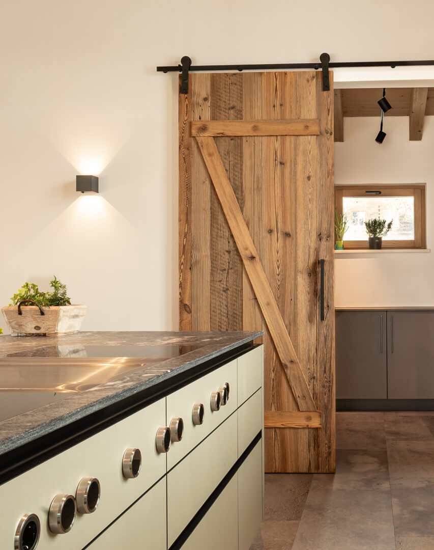 Dirty kitchen hidden away